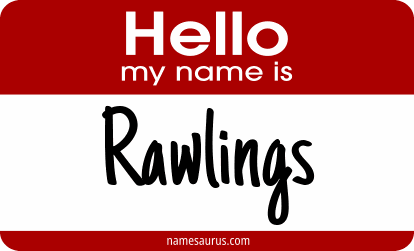 Hello my name is Rawlings png download