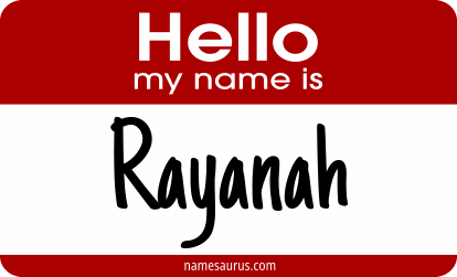 Hello my name is Rayanah png download