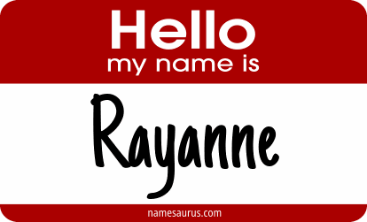 Hello my name is Rayanne png download