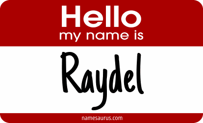 Hello my name is Raydel png download