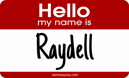 Hello my name is Raydell png download