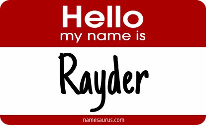 Hello my name is Rayder png download