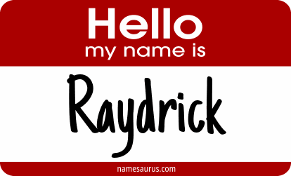 Hello my name is Raydrick png download