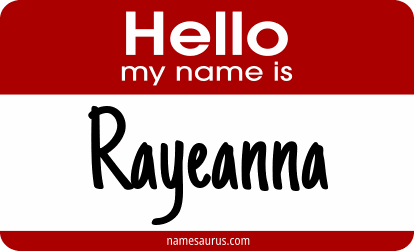 Hello my name is Rayeanna png download