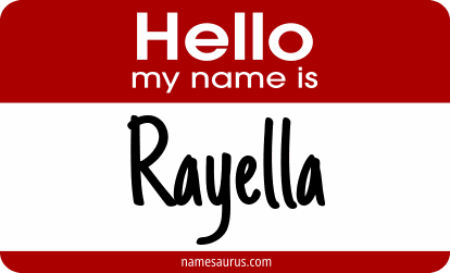 Hello my name is Rayella png download