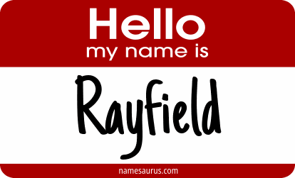 Hello my name is Rayfield png download