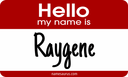 Hello my name is Raygene png download