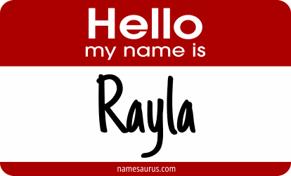 Hello my name is Rayla png download