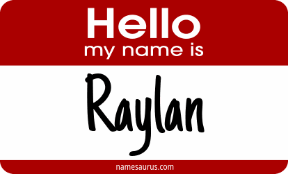 Hello my name is Raylan png download