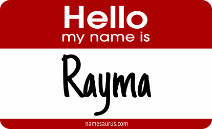 Hello my name is Rayma png download