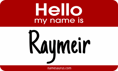Hello my name is Raymeir png download