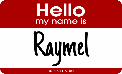Hello my name is Raymel png download