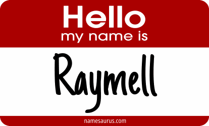 Hello my name is Raymell png download