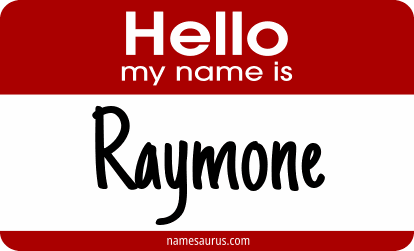 Hello my name is Raymone png download