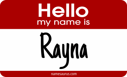 Hello my name is Rayna png download