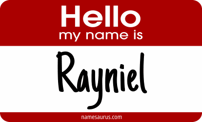 Hello my name is Rayniel png download