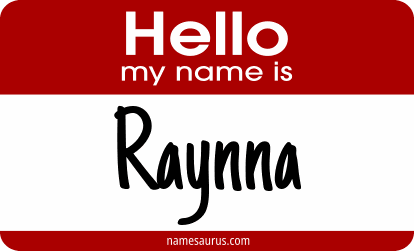 Hello my name is Raynna png download