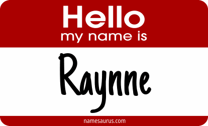 Hello my name is Raynne png download