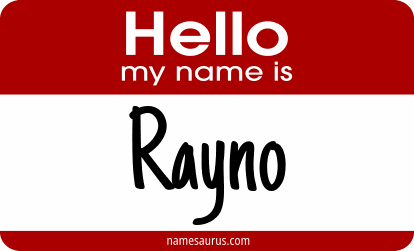 Hello my name is Rayno png download