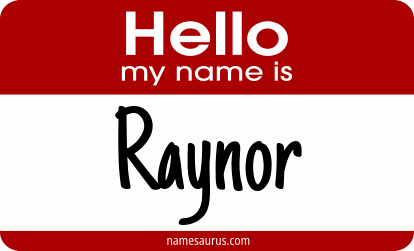 Hello my name is Raynor png download