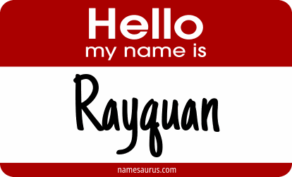Hello my name is Rayquan png download