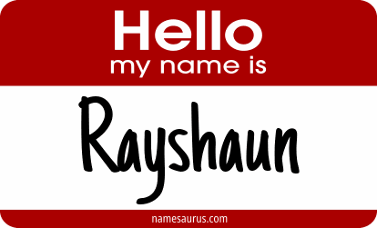 Hello my name is Rayshaun png download