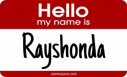 Hello my name is Rayshonda png download