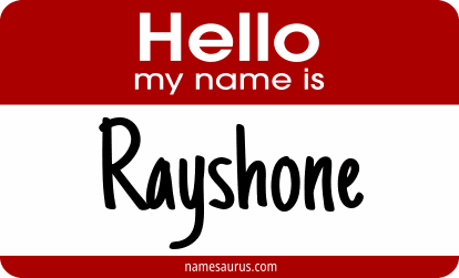 Hello my name is Rayshone png download
