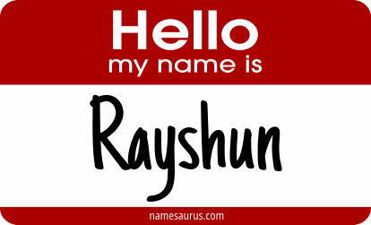 Hello my name is Rayshun png download