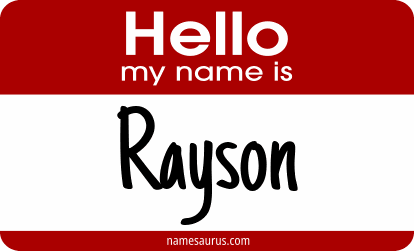 Hello my name is Rayson png download