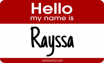Hello my name is Rayssa png download