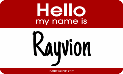 Hello my name is Rayvion png download