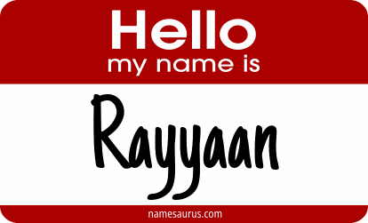 Hello my name is Rayyaan png download