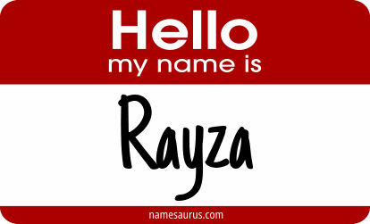 Hello my name is Rayza png download