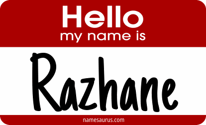 Hello my name is Razhane png download