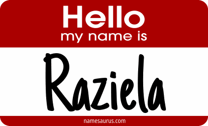Hello my name is Raziela png download