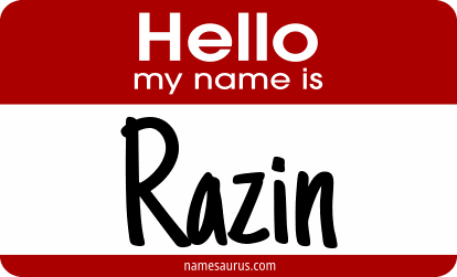 Hello my name is Razin png download