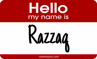 Hello my name is Razzaq png download