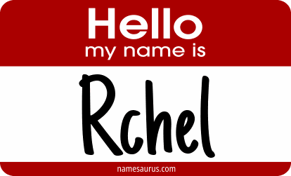 Hello my name is Rchel png download