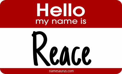 Hello my name is Reace png download