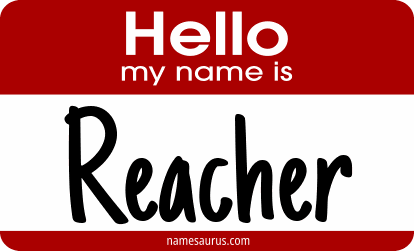 Hello my name is Reacher png download
