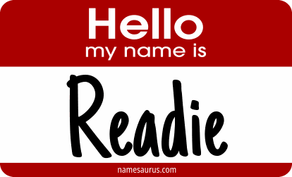 Hello my name is Readie png download
