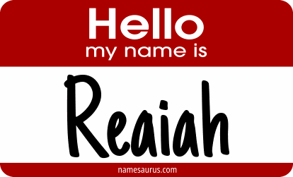 Hello my name is Reaiah png download