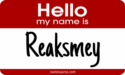 Hello my name is Reaksmey png download