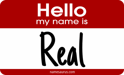 Hello my name is Real png download