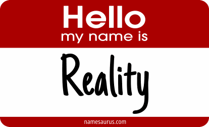 Hello my name is Reality png download