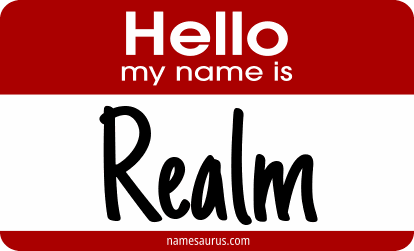 Hello my name is Realm png download
