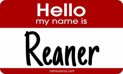 Hello my name is Reaner png download