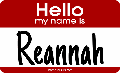 Hello my name is Reannah png download