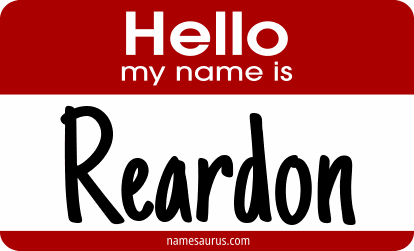 Hello my name is Reardon png download